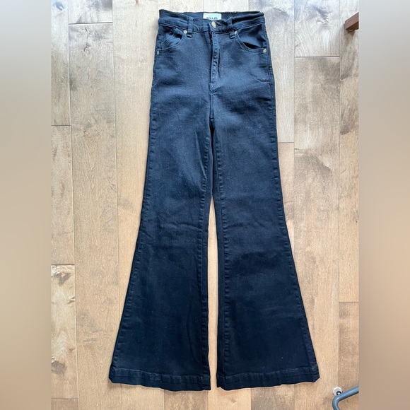 ROLLAS East Coast Flare Jeans Black - Picture 7 of 8